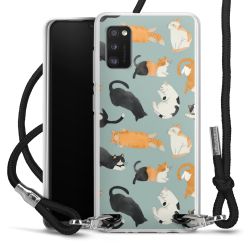 New Carry Case Transparent Stoff schwarz/silber