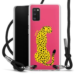 New Carry Case Transparent Stoff schwarz/silber