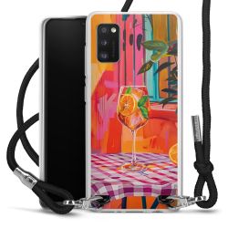 New Carry Case Transparent Stoff schwarz/silber