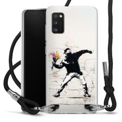 New Carry Case Transparent Stoff schwarz/silber