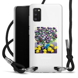 New Carry Case Transparent Stoff schwarz/silber