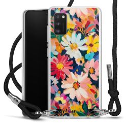 New Carry Case Transparent Stoff schwarz/silber