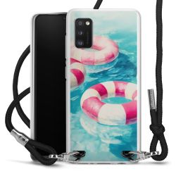 New Carry Case Transparent Stoff schwarz/silber