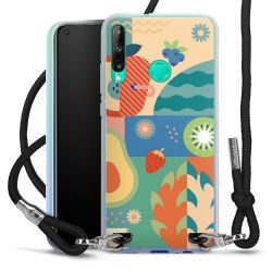 New Carry Case Transparent Stoff schwarz/silber