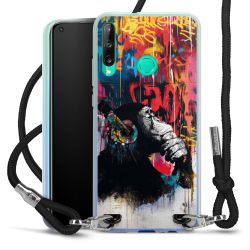 New Carry Case Transparent Stoff schwarz/silber