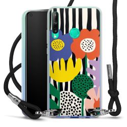 New Carry Case Transparent Stoff schwarz/silber