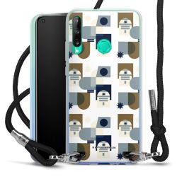 New Carry Case Transparent Stoff schwarz/silber