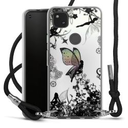 Carry Case Transparent Fabric black/silver