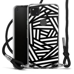 Carry Case Transparent Fabric black/silver