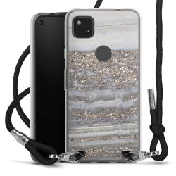 Carry Case Transparent Fabric black/silver