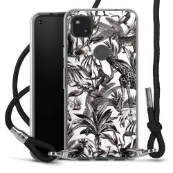 Carry Case Transparent Fabric black/silver