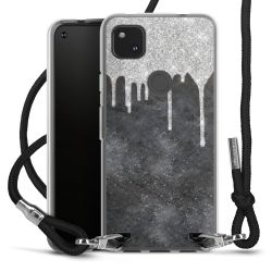 Carry Case Transparent Fabric black/silver