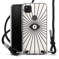 Carry Case Transparent Fabric black/silver