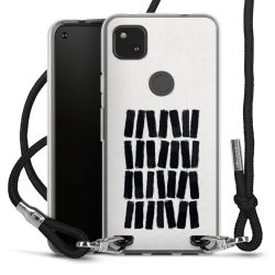 Carry Case Transparent Fabric black/silver