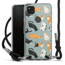 New Carry Case Transparent Stoff schwarz/silber