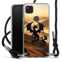 New Carry Case Transparent Stoff schwarz/silber