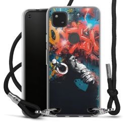 New Carry Case Transparent Stoff schwarz/silber