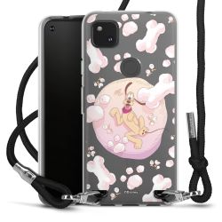 New Carry Case Transparent Stoff schwarz/silber