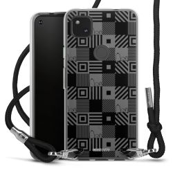 New Carry Case Transparent Stoff schwarz/silber