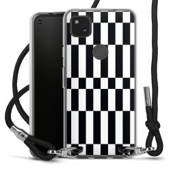 New Carry Case Transparent Stoff schwarz/silber