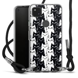 New Carry Case Transparent Stoff schwarz/silber