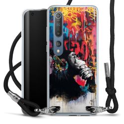 New Carry Case Transparent Stoff schwarz/silber