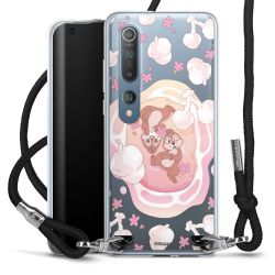 New Carry Case Transparent Stoff schwarz/silber