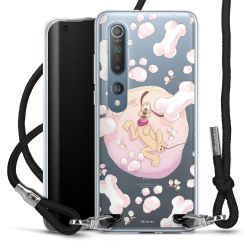 New Carry Case Transparent Stoff schwarz/silber