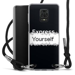 New Carry Case Transparent Stoff schwarz/silber