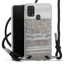 Carry Case Transparent Fabric black/silver