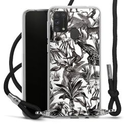 Carry Case Transparent Fabric black/silver