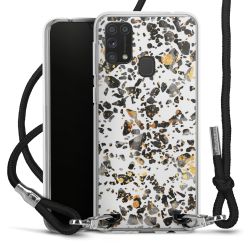 Carry Case Transparent Fabric black/silver