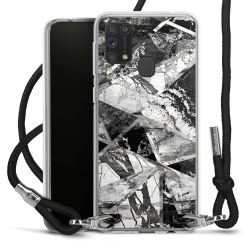 Carry Case Transparent Fabric black/silver