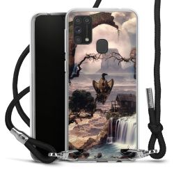 Carry Case Transparent Fabric black/silver