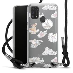 New Carry Case Transparent Stoff schwarz/silber