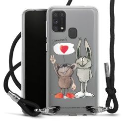 New Carry Case Transparent Stoff schwarz/silber