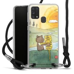 New Carry Case Transparent Stoff schwarz/silber