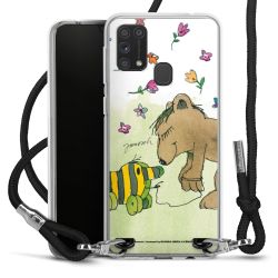 New Carry Case Transparent Stoff schwarz/silber