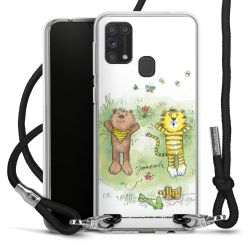 New Carry Case Transparent Stoff schwarz/silber