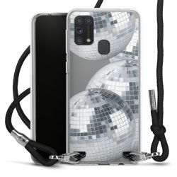 New Carry Case Transparent Stoff schwarz/silber