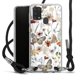 New Carry Case Transparent Stoff schwarz/silber