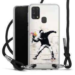 New Carry Case Transparent Stoff schwarz/silber