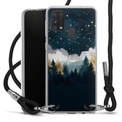 New Carry Case Transparent Stoff schwarz/silber