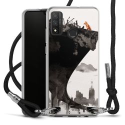 Carry Case Transparent Fabric black/silver