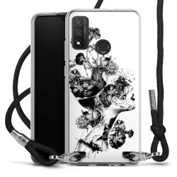 Carry Case Transparent Fabric black/silver