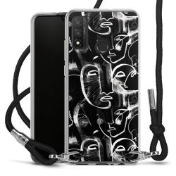 Carry Case Transparent Fabric black/silver