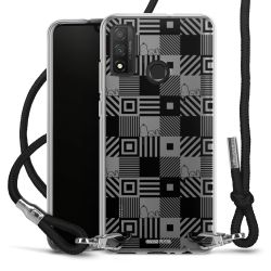 New Carry Case Transparent Stoff schwarz/silber