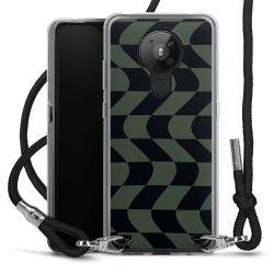 New Carry Case Transparent Stoff schwarz/silber