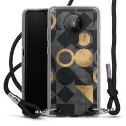 New Carry Case Transparent Stoff schwarz/silber