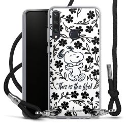 Carry Case Transparent Fabric black/silver